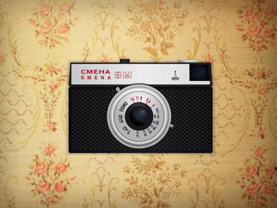 Lomo Smena 8M 35mm 8m camera collection icon illustration illustrator lomo retro smena vintage