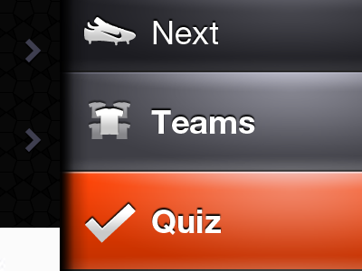 Iphone Football App — Menu app design football iphone menu preview slide soccer