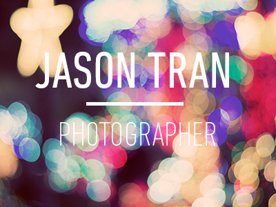 Title Design jason photographer title tran