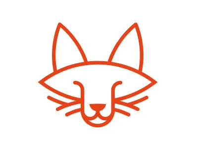Sleepy Fox animal fox illustration logo