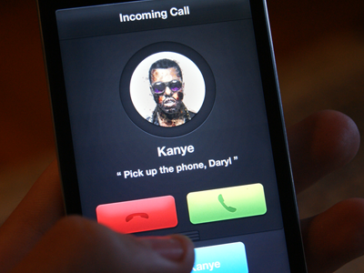 Pick Up The Phone, Daryl daryl ginn iphone kanye west pick up the phone ui