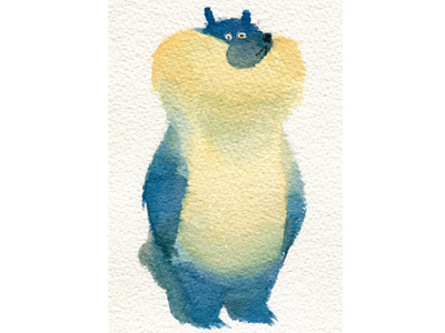 ... bear character ssebong water colors