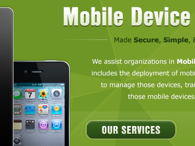 Banner banner green web website
