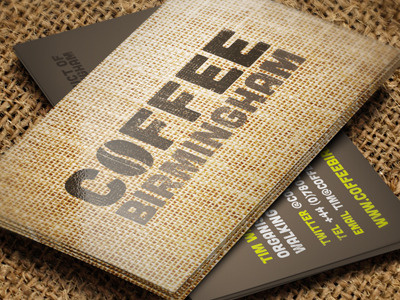 Coffee Birmingham birmingham brand branding business card coffee identity logo