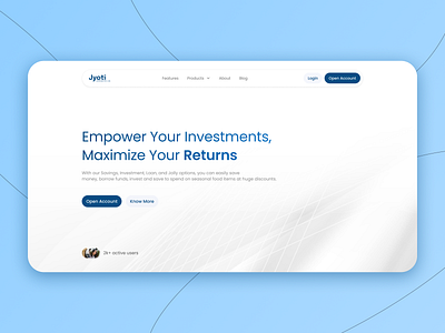 Stock Broker - Landing Page broker design home page landing page stock ui ux web web design website