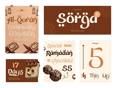 Sorga: A Modern Arabic Font Family with Endless Elegance 🌙 arabic branding caligraphy creative culture design elegant font islamic modern mosque packaging poster premium sensatype sorga traditional typography