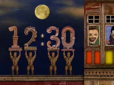 Time animation character design illustration interface machoman phone