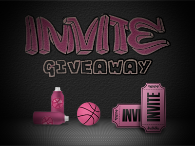 Invite Giveaway by 2 invites contest dribbble giveaway invite invites