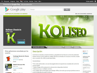 Koliseo Check android app koliseo