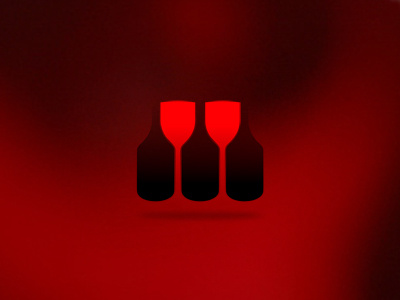 Wine logo / symbol design alcohol bottle bottles brand branding colorful creative custom custom made design drink logo drinks glass glasses identity logo logo design logo designer logotype negative space positive space type typographic typography wine wine bottle wine glass wine label wine logo