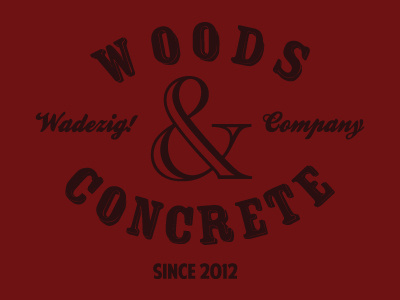 Woods X Concrete graphic design illustrations t shirts t shirts design tees