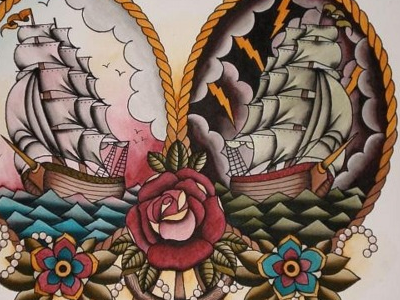 Sailors delight rope roses sailor tattoo