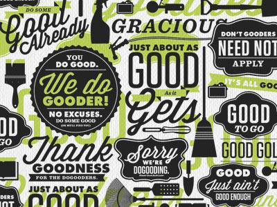 DoGooder Wall Art design illustration type wall art