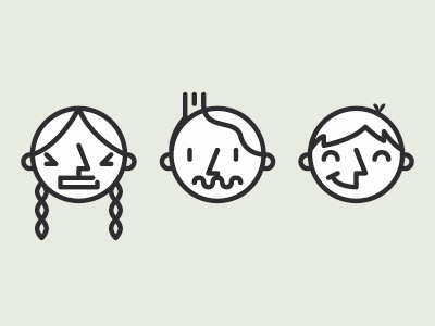 Angry Scary Happy card face icon