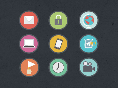 Icon set icons illustration vector