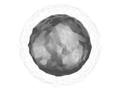 Noisy Sphere 3d abstract noise