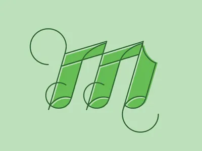 m-onday lettering m monday sketch