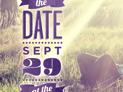 Save the date Detail garagegothic gotham letterpress lobstertwo pompadour texture