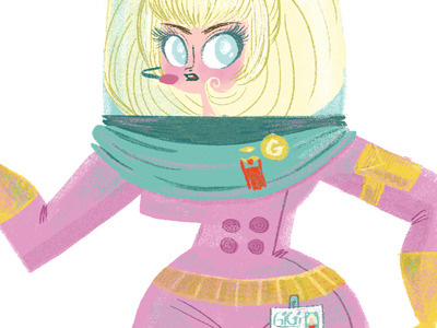 Kassandra Heller Gigi May Girlsdrawingirls Sm digital girl illustration kassandra heller photoshop science space star trek