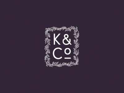 K&Co baking branches cooking design food kitchen logo
