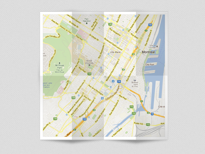 Map Overlay montreal vector