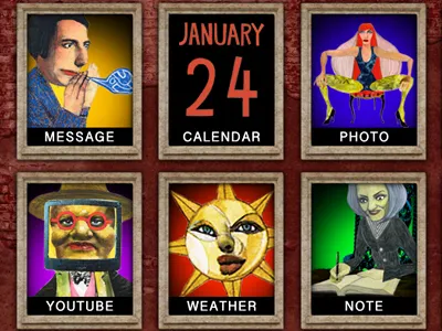 Menu Icon animation character design icon illustration interface menu phone