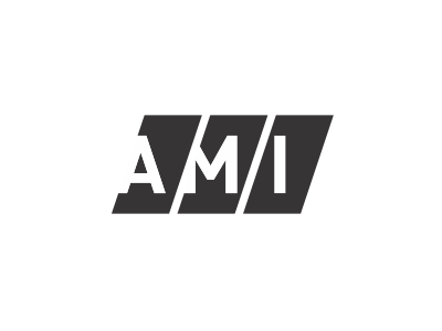 AMI monogram proposal a bar barcode block data i letters m monogram