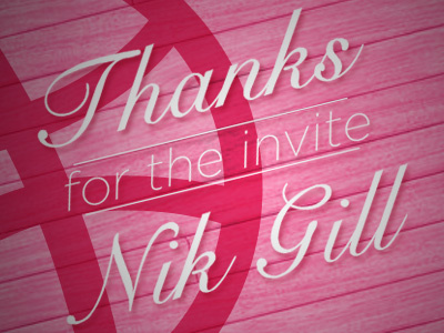 Dribbble Debut dribbble invite thanks