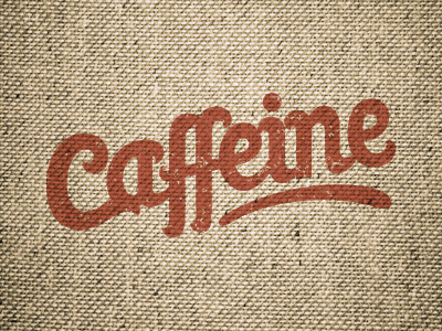 Caffeine hand lettering lettering typography