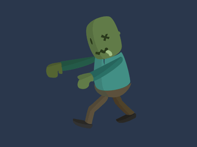 Z Bones animated cartoon gif illustration zombie