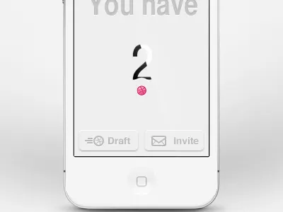 Dribbble Invite app dribbble invite ios iphone ui