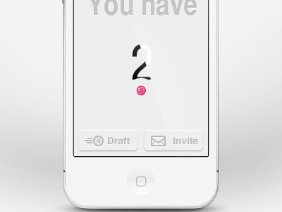 Dribbble Invite app dribbble invite ios iphone ui