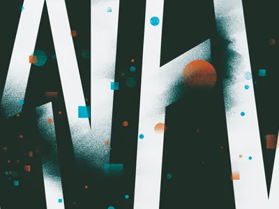 New Worlds design illustration typography