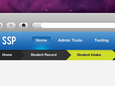 Student Success Plan blue green header ui web