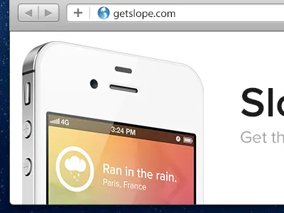 iPhone App Website Teaser app homepage ios iphone web website