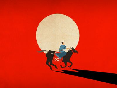 Samurai Illustration 01 animation illustration red samurai vector