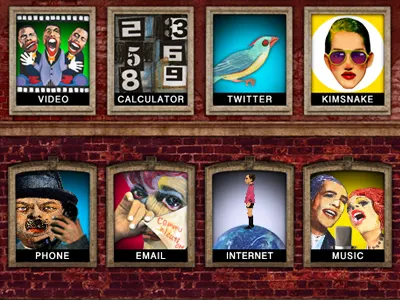 Menu Icon animation character design icon illustration interface menu phone