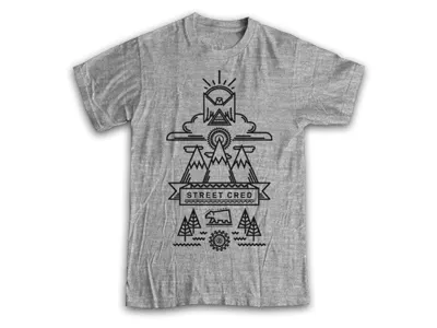 Street Cred - For Outdoor Tech apparel landscape t shirt t shirt design