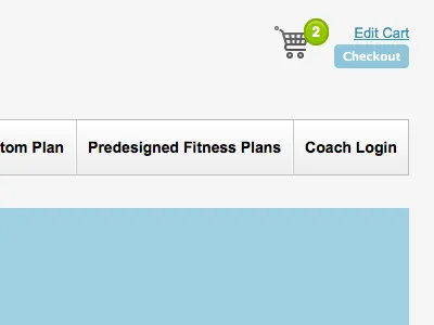Simple CSS3 Checkout blue cart checkout ecommerce green nav ui web