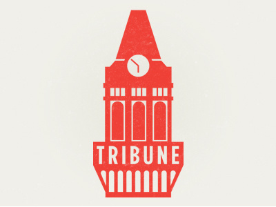 Oakland Tribune building california illustration minimal oakland vector