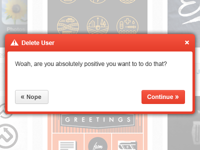 Confirmation Popup Alert (Free PSD) alert confirmation dialogue error free popup psd red