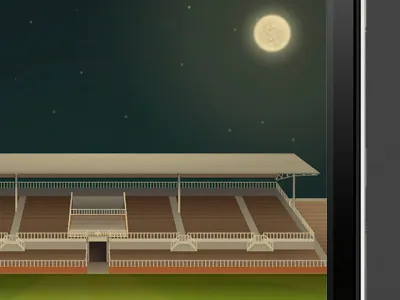 Les Corts Stadium app design football iphone visualui design