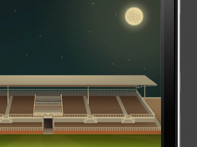 Les Corts Stadium app design football iphone visualui design