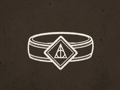 Marvolo Gaunt's Ring harry potter horcrux illustration slytherin voldemort