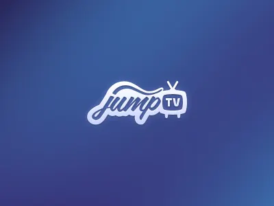Jump.TV logo rebound blue brand jumptv logo
