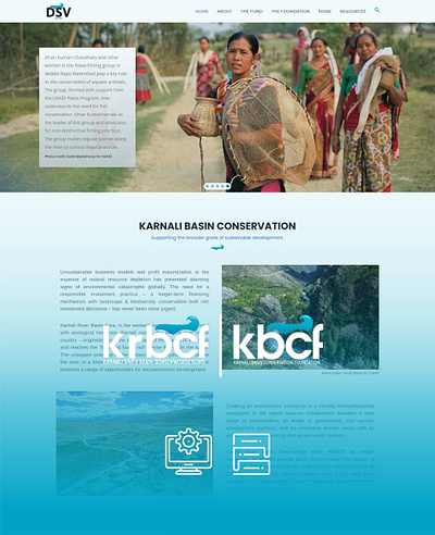 Single Page information web design for an NGO/Community Service figma information non profit organization template ux web design web page website