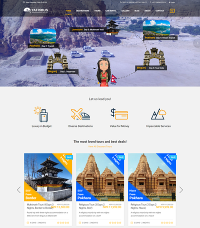 Bus Booking Service, Tours and Travel Agent - Website Design booking bus booking design template tours travel uiux vehicle rental web design web page webpage website