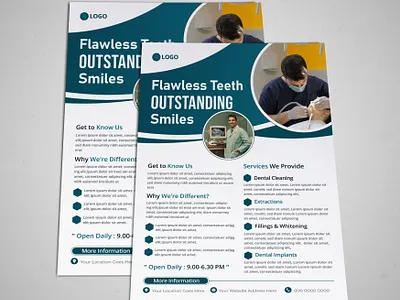 Dental Flyer Design branding dentalcare dentalflyer dentalmarketing dentaltips design flyersforhealth graphic design graphicdesign healthysmiles oralhealth smilebright