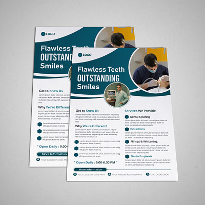 Dental Flyer Design branding dentalcare dentalflyer dentalmarketing dentaltips design flyersforhealth graphic design graphicdesign healthysmiles oralhealth smilebright