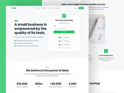 Empower Your Business with Smarter Tools 🛠️ businessgrowth design empowerment figma futureofwork landing page productivitytools ui uidesign uiux ux website website design